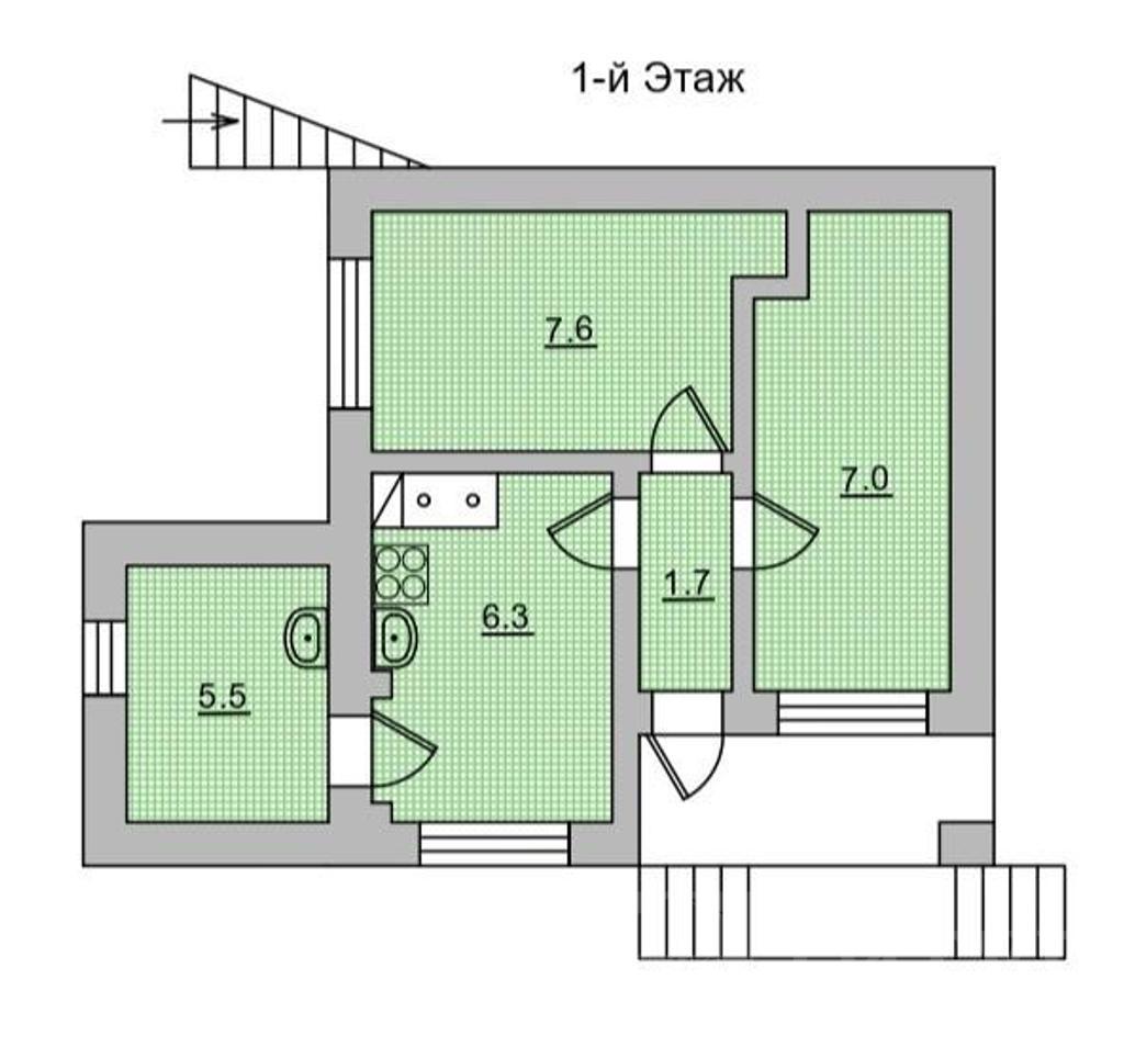 трехкомнатный домрайон  Фото 38