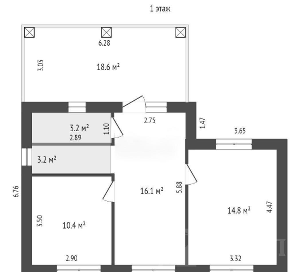 трехкомнатный домрайон  Фото 12
