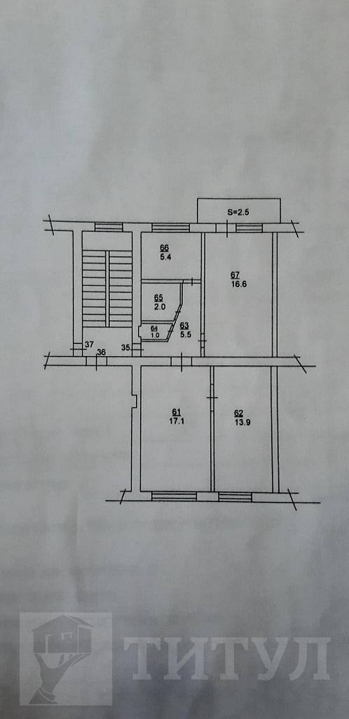 трехкомнатная квартира, район  Фото 26