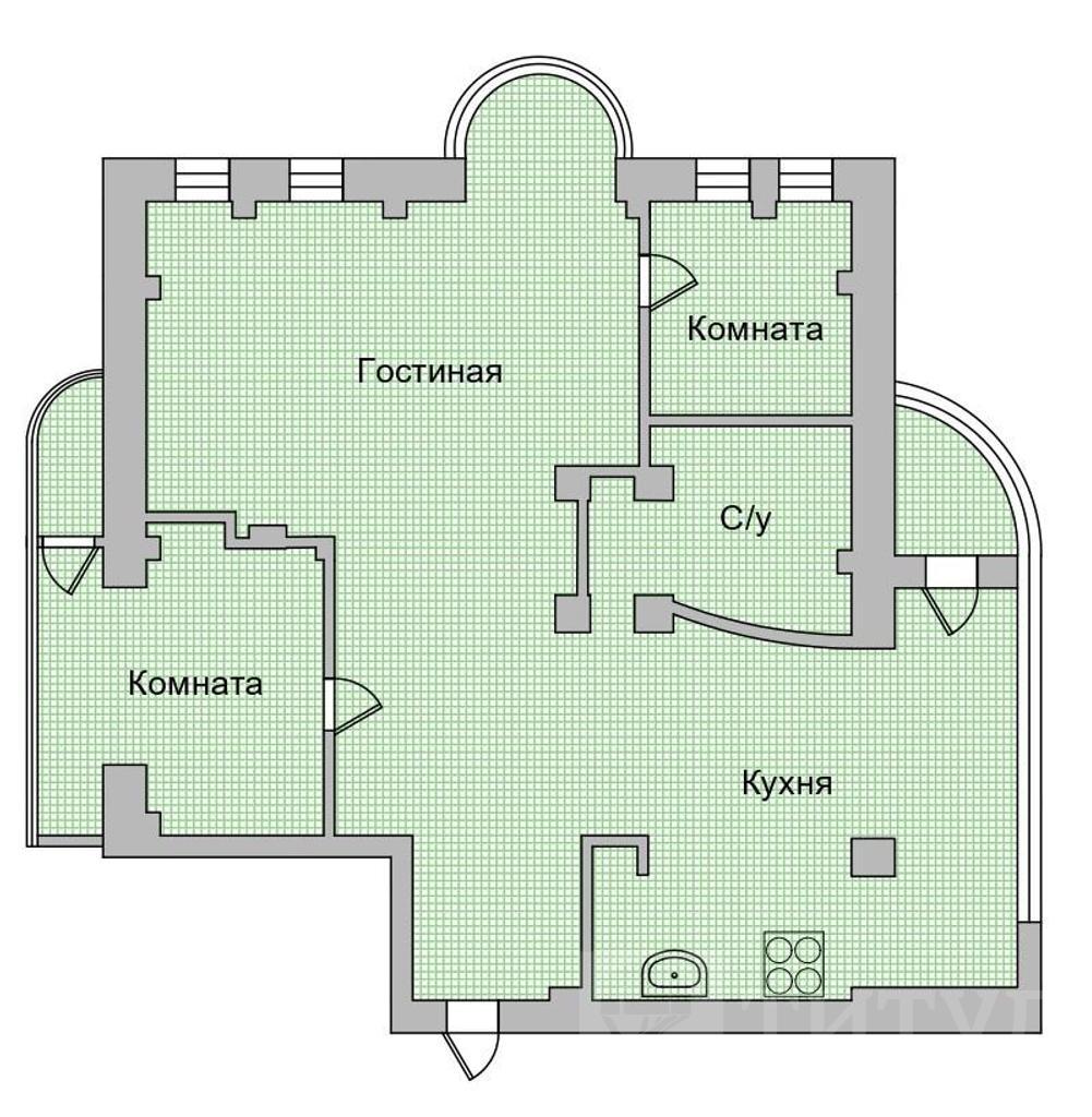 пятикомнатная квартира, район Фото 35