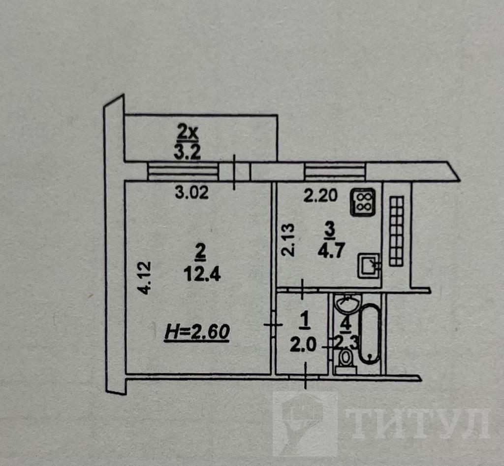 однокомнатная квартираТемерник, район  Фото 7