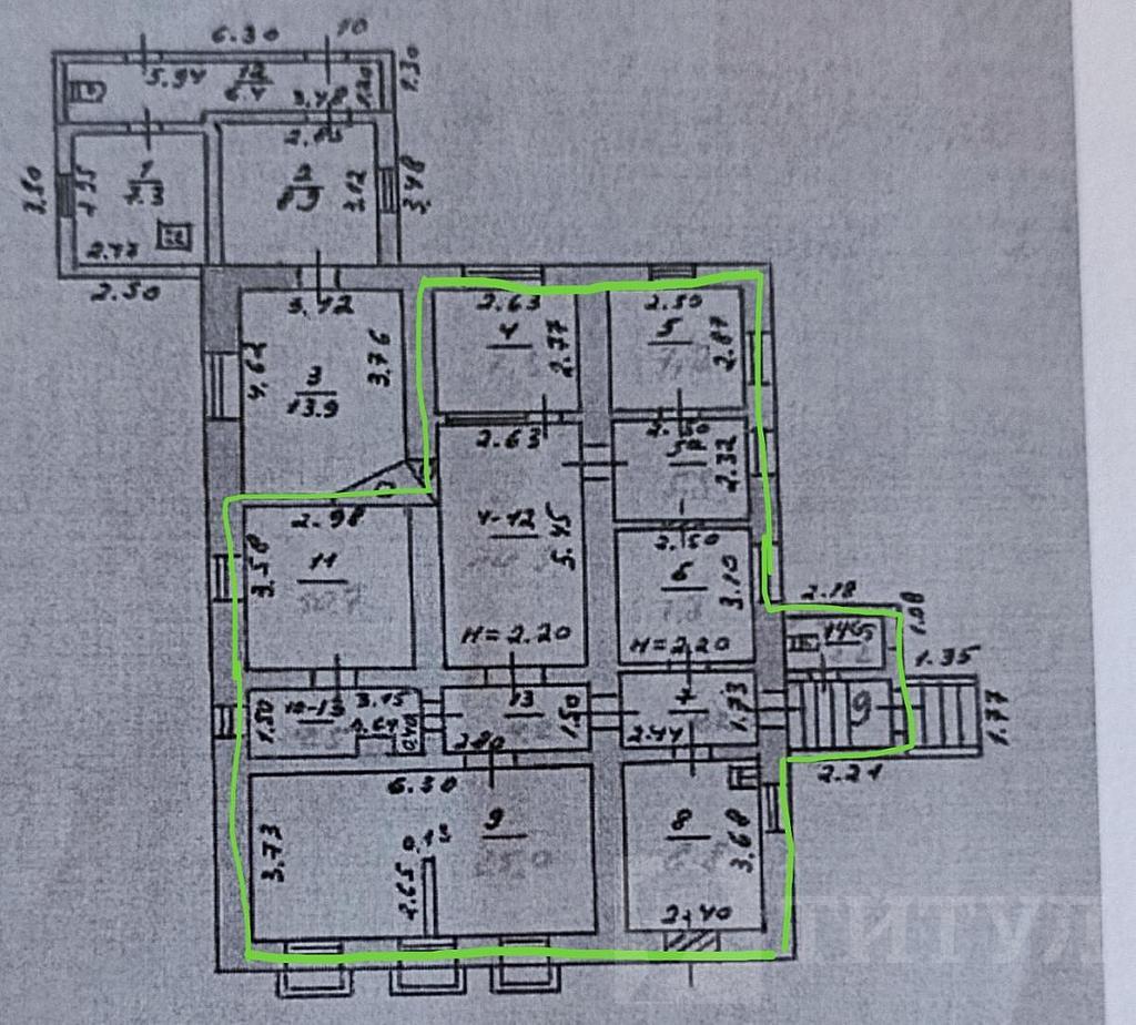 четырехкомнатная квартира Центр, район  Фото 5