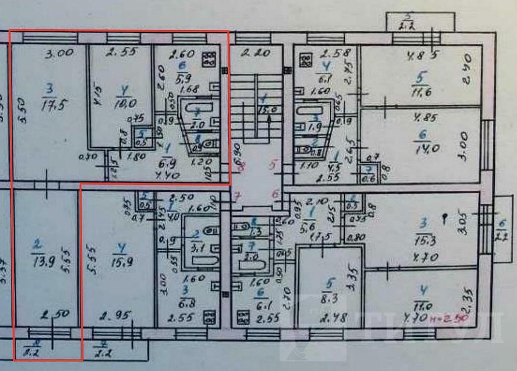 трехкомнатная квартира, район  Фото 38
