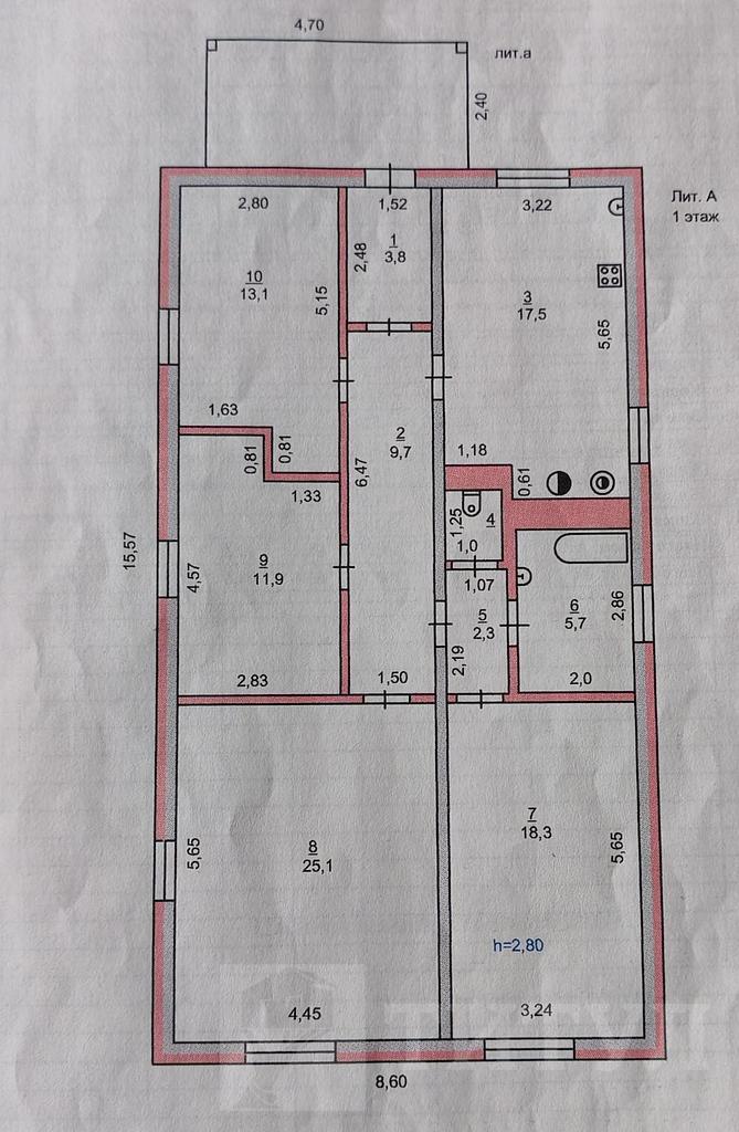 четырехкомнатный домрайон  Фото 32
