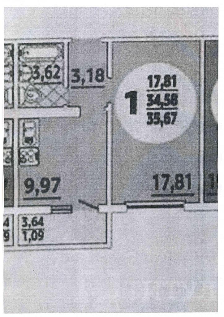 однокомнатная квартира, район  Фото 11