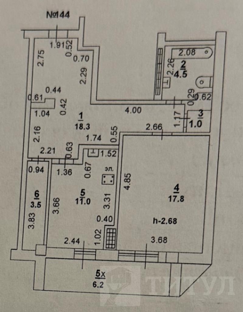 однокомнатная квартираКаменка, район  Фото 15