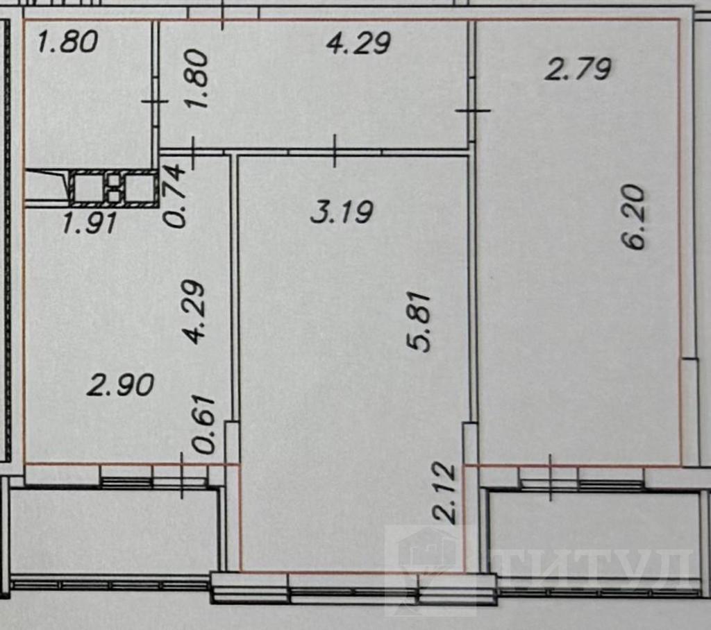двухкомнатная квартира, район  Фото 15
