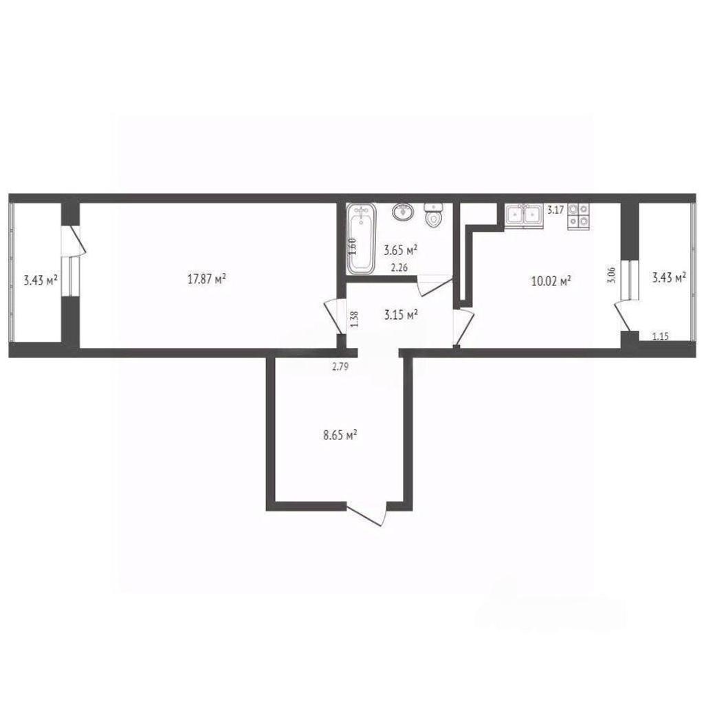 однокомнатная квартираСуворовский, район  Фото 21